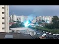 O Plasma explodindo em São Paulo Brasil, destruição da Terra,por inversão do Polo Magnético
