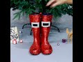 DIY Festive Santa Boots with Your Own Hands | Simple Shoes Decoration