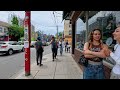 Toronto Saturday Queen Street West Downtown walking Tour Canada 4K