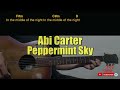 Abi Carter - Peppermint Sky Guitar Chords cover