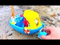 TELETUBBIES Fisher Price Boat and Wagon Garden Ride Toys Playing!