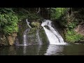 Beautiful Cascade Erawan Waterfall 4k UHD  Nature Noise for Sleeping, Studying, Meditation 10 hours