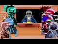 Sans Aus React To Underverse/Cross (angst) (non-canon) (Errorink and Cream)