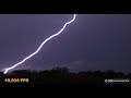 Intense positive CG lightning barrage with 