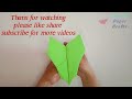 How to make origami paper airplane I aeroplane kaise banaye I paper plane that fly far