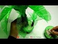 Coconut tree from plastic bottle | Plastic bottle craft ideas | Ide kreatif botol sprite