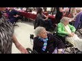 Grandma watches Kathleen dance