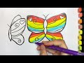 How to Draw Butterfly for kids | Step by Step easy drawing | Drawing for children