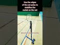 #badminton #racket on a #net post