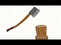 Kapak Menghancurkan Kayu (animasi )