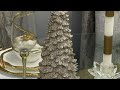 My Christmas Tablescape | Gold and White | Christmas Table Setting Ideas 2024