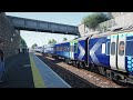 Double ScotRail Class 158 Arriving and Departing Markinch - TSW4