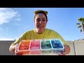 Andrea Ellie and Maddie Colorful Ice Chalk Art Sharing Story