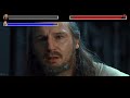 Qui-Gon Jinn & Obi-Wan Kenobi vs Darth Maul...with healthbars