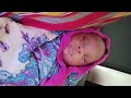 baby Hawa fall asleep after warm bath and massage