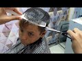 Asmr haircut 💈 homeless child haircut scissors style hair cutting