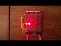 DIY LED matrix light test