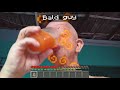 Bald Guy Drinks Fire Resistance Potion In Minecraft🍊🔥
