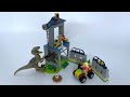 LEGO Jurassic Park 76957 Velociraptor Escape - LEGO Speed Build