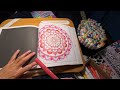 One color challenge Time lapse Mandala #100coloringof24 day 6 hosted by @MbeanzColorwithMe