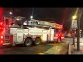 [NEW TONES] Mile-End l SIM pumper 230 and ladder 430 toned and responding to fire alarm activation