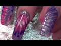 No Water Needed - Lavender Diva DIY Drag Marble nail art Tutorial