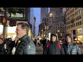 [4K]🇺🇸New York City Christmas Walk : 5th Ave, Radio City & Bryant Park Winter Village🎄🎀 Nov.  2023
