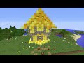 Minecraft Battle: NOOB vs PRO vs HACKER vs GOD: GOLD BLOCK HOUSE BASE BUILD CHALLENGE / Animation