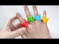 Origami DRAGON RING | How to make a paper rings