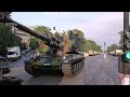 french battle tank convoy in Paris