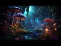Enchanted Mushroom Forest Ambience, Relaxing Music, Nature Sounds & Trickling Water