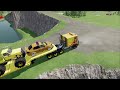 TRANSPORTING CARS, AMBULANCE, POLICE CARS, FIRE TRUCK, MONSTER TRUCK OF COLORS! WITH TRUCKS! - FS 22