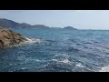 해안선이 아름다운 검푸른 바다 파도소리-자연의 파도소리,asmr