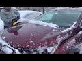 Cleaning Car after Ice Storm