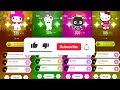Hello Kitty Team - My Melody - Kuromi - Chococat - Hello Kitty | Gaming Music Tiles Hop EDM Rush!