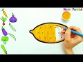Carrot and 9 More Vegetables Drawing, Painting and Coloring for Kids & Toddlers | Health #338