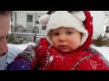 Rebekah Playing In Snow (1st Time)