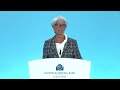 ECB's Lagarde Says Risks to Growth Are Tilted to the Downside