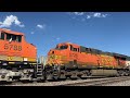 BNSF SD70MACs on their Final Runs Before Storage...