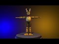 [p3d/FNaF] pinky pills SpringBonnie realese Low Poly