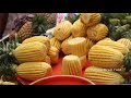 Fruit Ninja Of Dhaka |  Amazing Fruits Cutting Skills | Super First Pineapple Cutting Skill