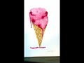 Strawberry ice cream draw/paint time lapse. #art #drawing #fypシ゚viral #satisfying #painting #sketch