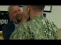 sailor surprises father for 50th birthday