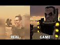 SKIBIDI TOILET EPISODES: REAL VS GAME! I RECREATED SKIBIDI TOILET EPISODES in Garry's Mod! PART 5