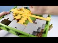 Minecraft Hot Wheels Evoker Trap and Golem Toss Tracks Review Mattel