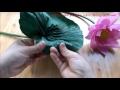 How to make Lotus flower from crepe paper