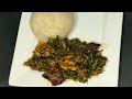 PERFECT NIGERIA VEGETABLE SOUP WITH MUSHROOM#Efo riro# vegetable soup # mushroom #Nigeria soup#