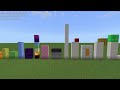 Numberblocks 1 to 20 built with unusual blocks | Numberblocks Minecraft
