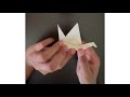 How to fold easy paper crane