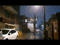 Nerve Relaxing Heavy Rain Walk. Sound for Sleep Study Meditation. White Noise ASMR.